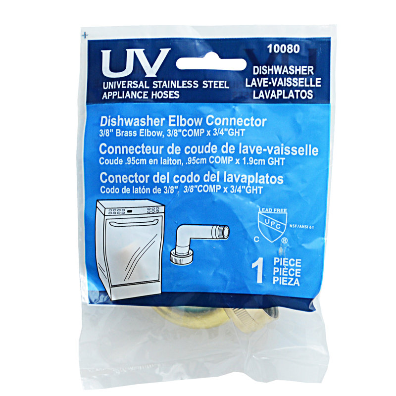 Connecteur coudé pour lave-vaisselle uv