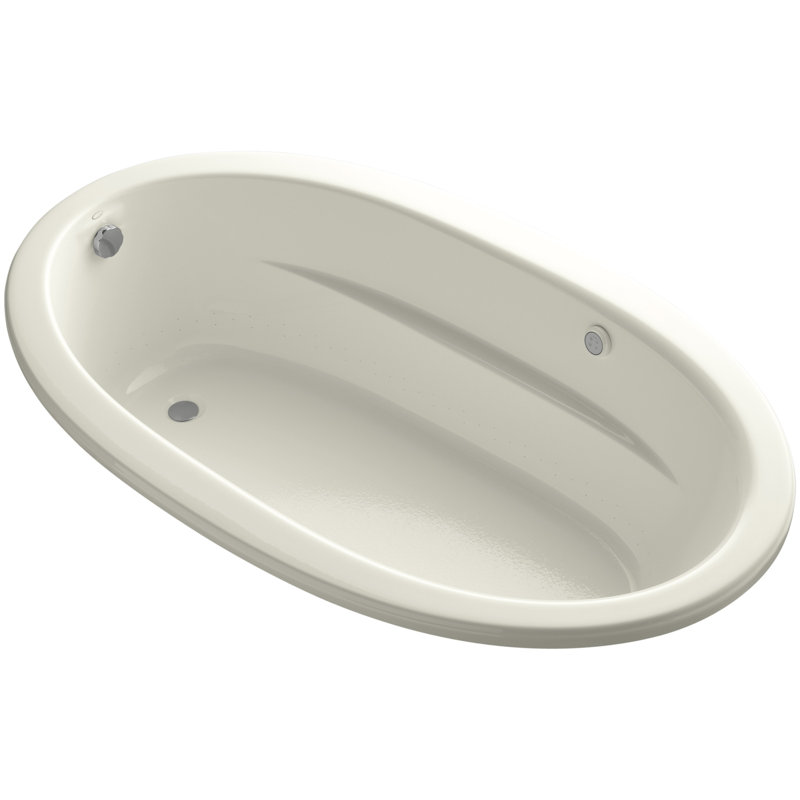 Sunward 72" x 42" Air Bathtub, Biscuit