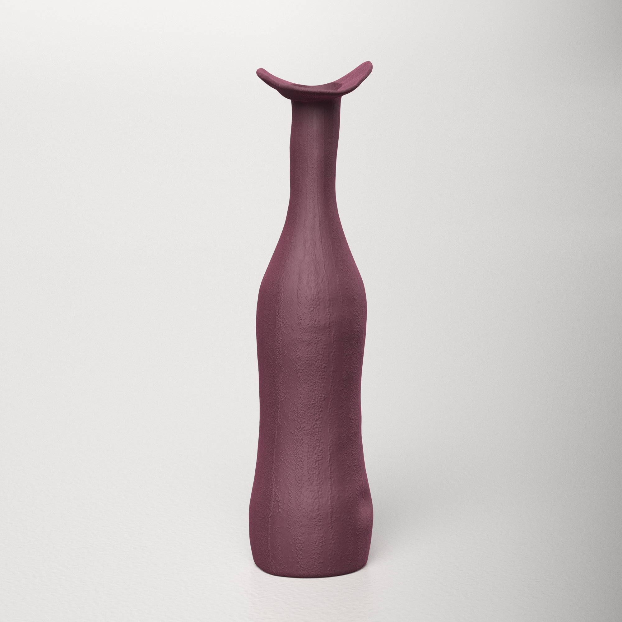 Paso Handmade Ceramic Table Vase, 10.63" H x 2.76" W x 2.76" D, Red