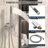 Calder Dual Function Complete Shower System with Rough in-Valve-98287152