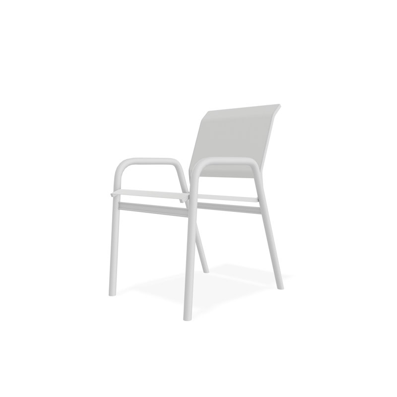 Chaise bistro Gardenella, Blanc, Blanc 6D Sunbrella®