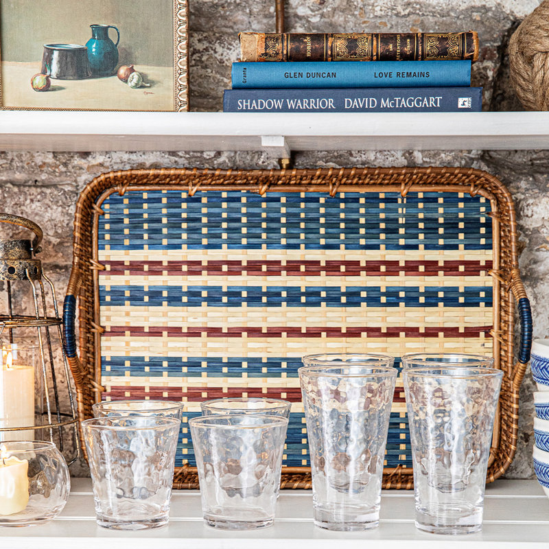 Danish Stripe Tray - Navy