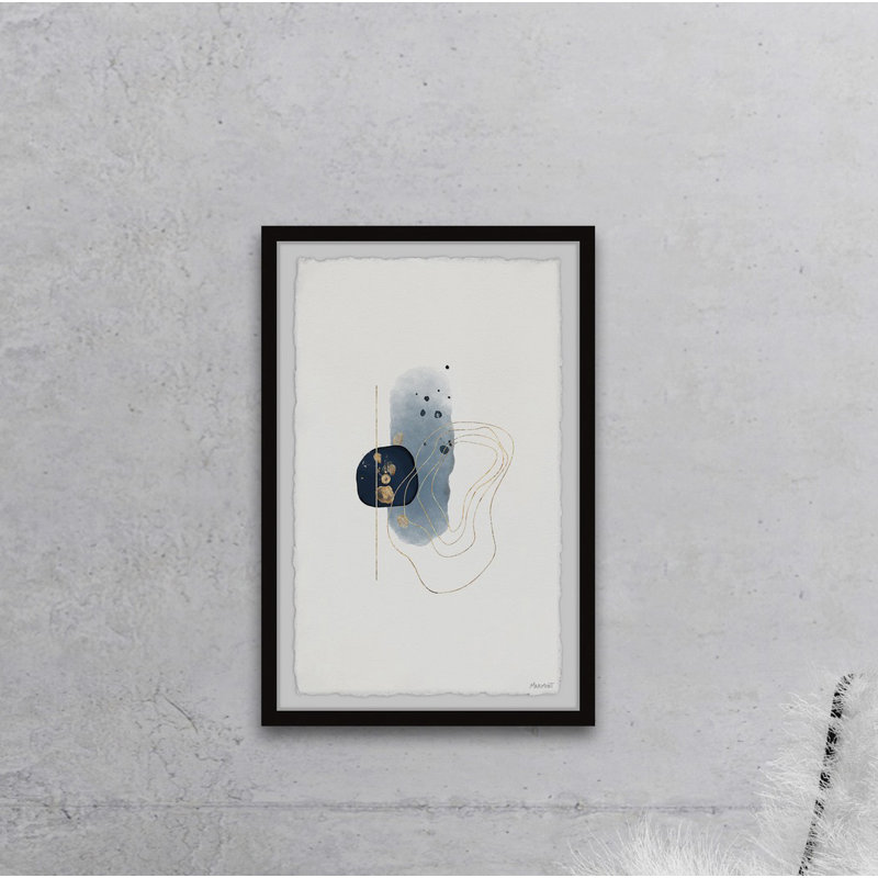 Shapes And Ink - Single Picture Frame Print, 61cm H x 41cm W x 3.81cm D