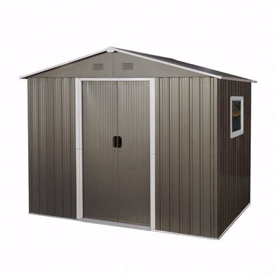 8Ft X 6Ft Outdoor Metal Storage Shed With Window