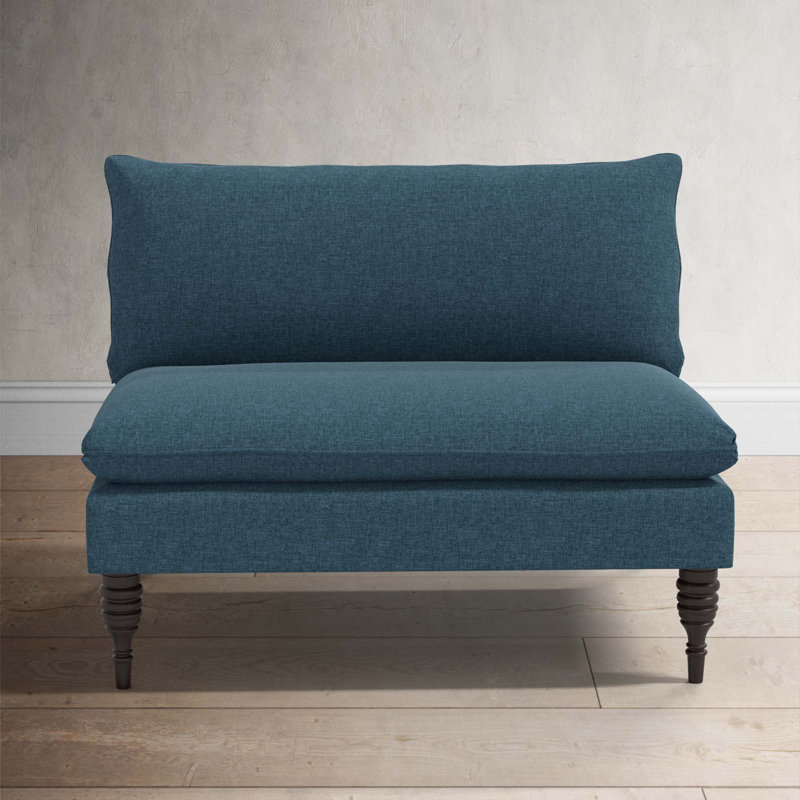 Canapé Varick, Lin texturé bleu marine Zuma
