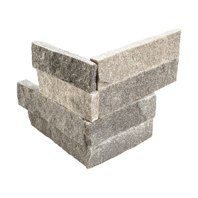Marana Stone 6 in. x 6 in. Split Face Quartzite Ledger Corner Tile