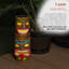 Statue tiki à énergie solaire 11 "avec lumières DEL