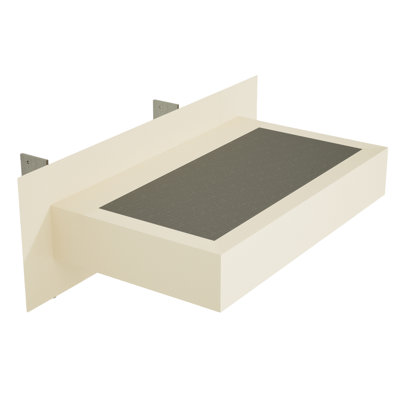 Floating Shower Bench Kit® with Concrete Mesh Board® - The Original™ Shower Bench Bracket® (12x84")