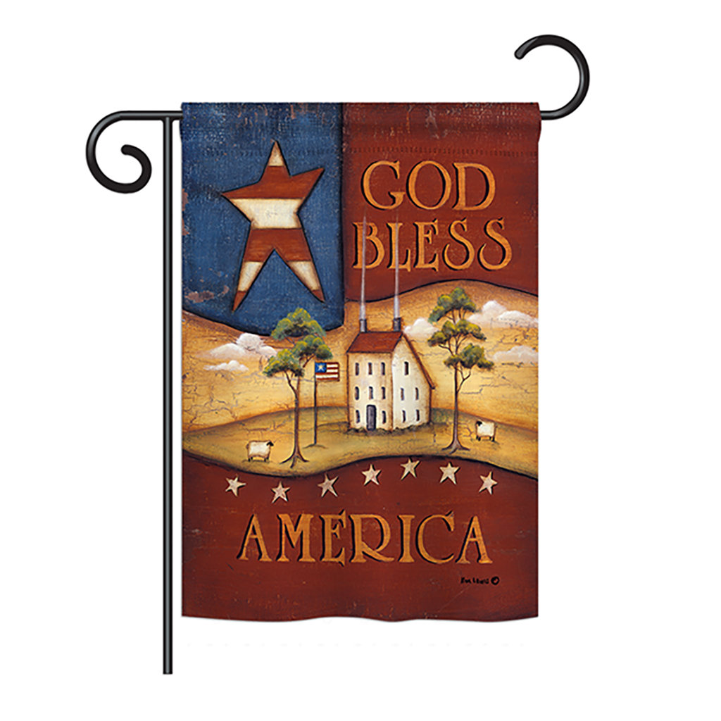 Ladera Double Sided 18.5'' H x 13'' W Burlap Independence Day Garden Flag The Holiday Aisle®
