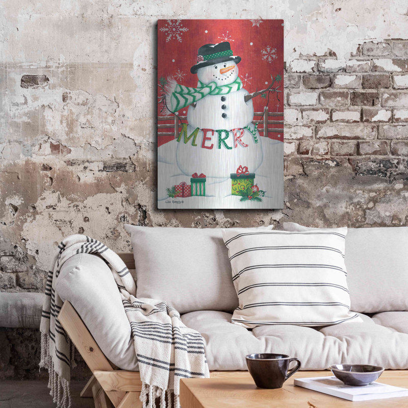 «Hope Snowman» par Lisa Kennedy, H 36 po x l 24 po