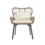 Fauteuil club en acier, fauteuil contemporain