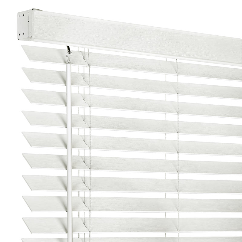 Store de fenêtre sans cordon Ponca, Blanc, L 60 po x L 64 po