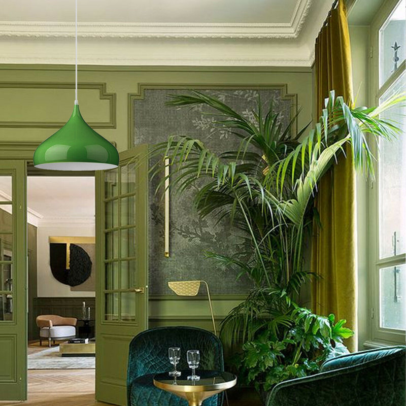 Ainsworth 1 - Light Single Pendant, Green