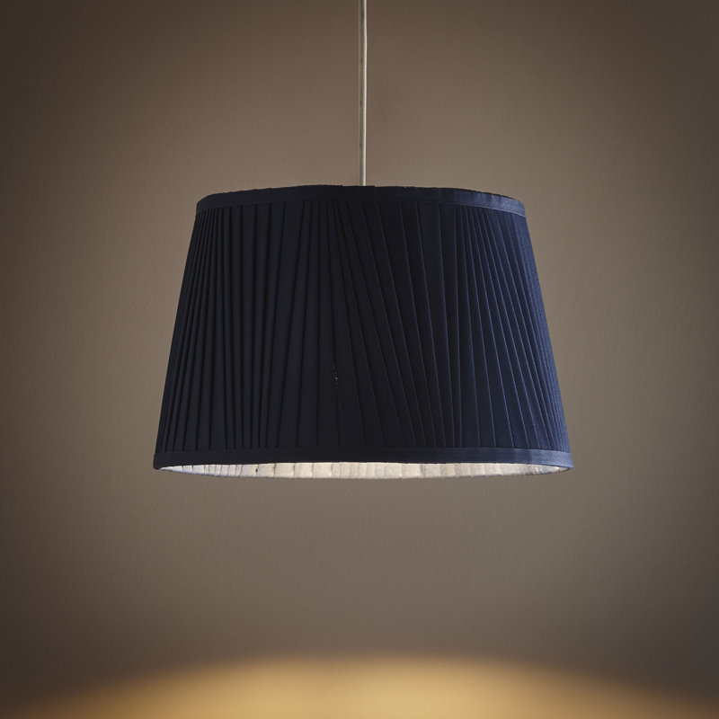 22cm H Silk Empire Lamp Shade ( Uno ), Navy