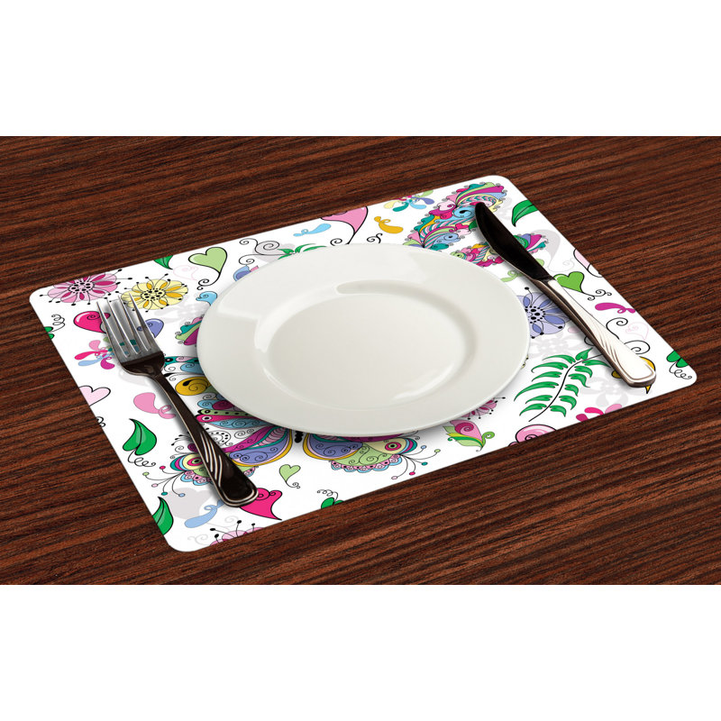 Polyester Abstract Rectangle Placemat