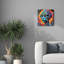 «Alien's Portrait Vibrant Abstract» par Rey Klimt, art mural sur toile-1803880569