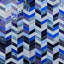 Elizabeth Sutton Meta Glossy Glass Chevron Mosaic Tile-941985672