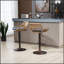 Ensemble de 2 tabourets pivotants avec hauteur réglable, sièges confortables et repose-pieds pour les cuisines et les salles à manger modernes-943772988