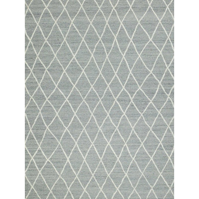 Kodiak Handmade New Zealand Wool, Gray/Ivory Area Rug