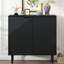 Armoire d'appoint minimaliste moderne avec tablettes réglables Mirod