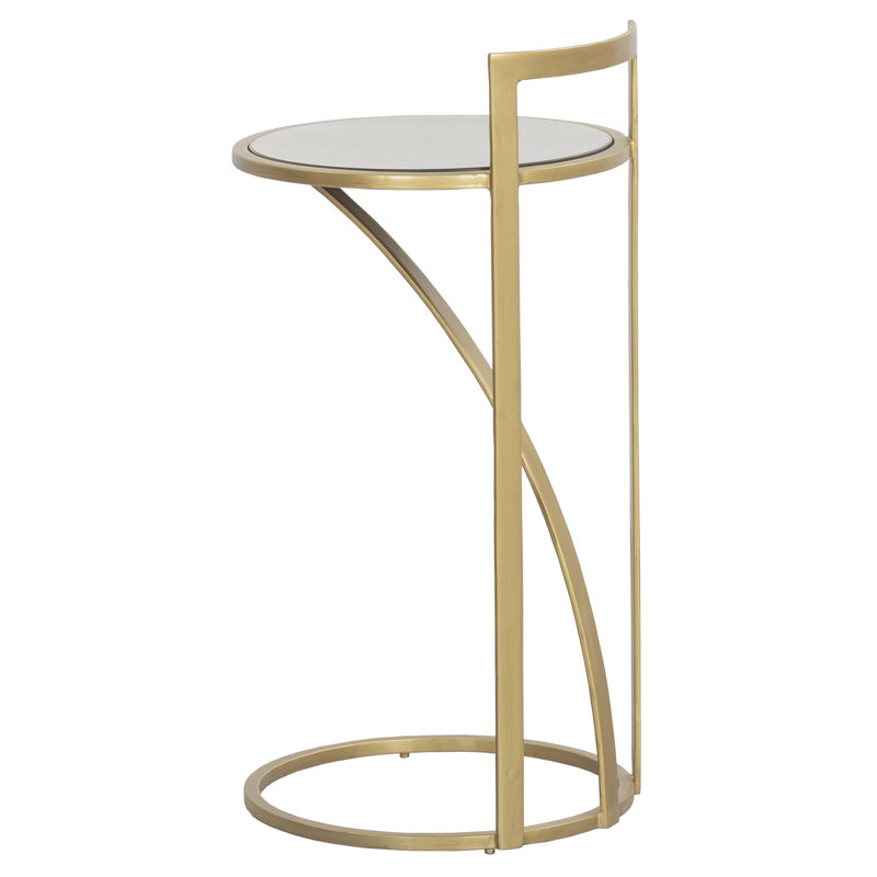 Sundries Glass Frame End Table