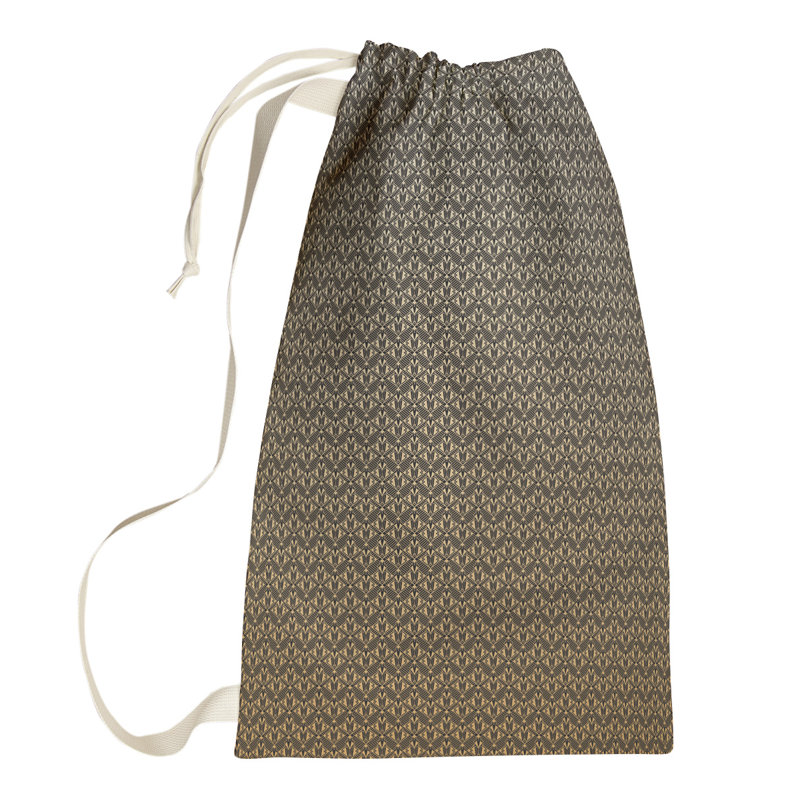 Leffel Fabric Laundry Bag with Handles, Large (76.5" H x 29.5" W x 1.5" D), Gold
