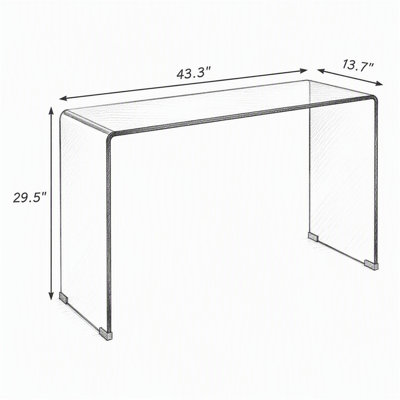 Console en verre