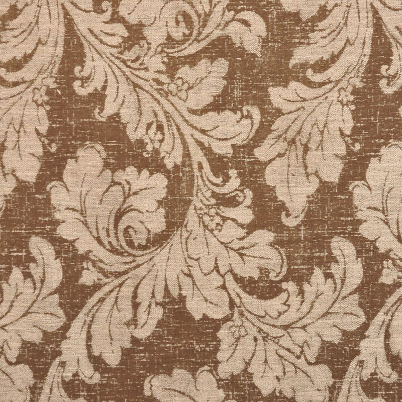 Tissu damassé Allure, Brun