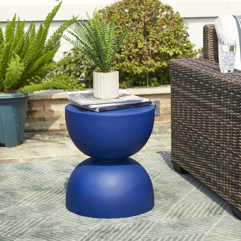 Tabouret d'appoint 17,75 po de hauteur, Bleu de cobalt
