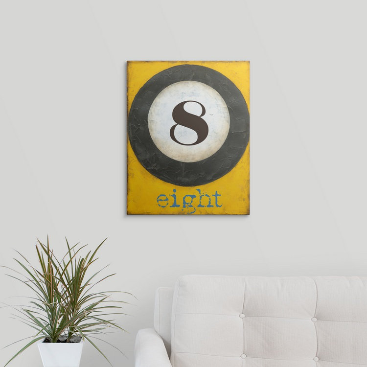 «Graphic Pool VIII» par Jennifer Goldberger - impression d'art graphique, H 20 po x l 16 po x P 1,5 po, Toile