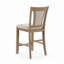 Ensemble de 2 chaises à hauteur de comptoir Parkerson, structure de ton naturel avec revêtement beige