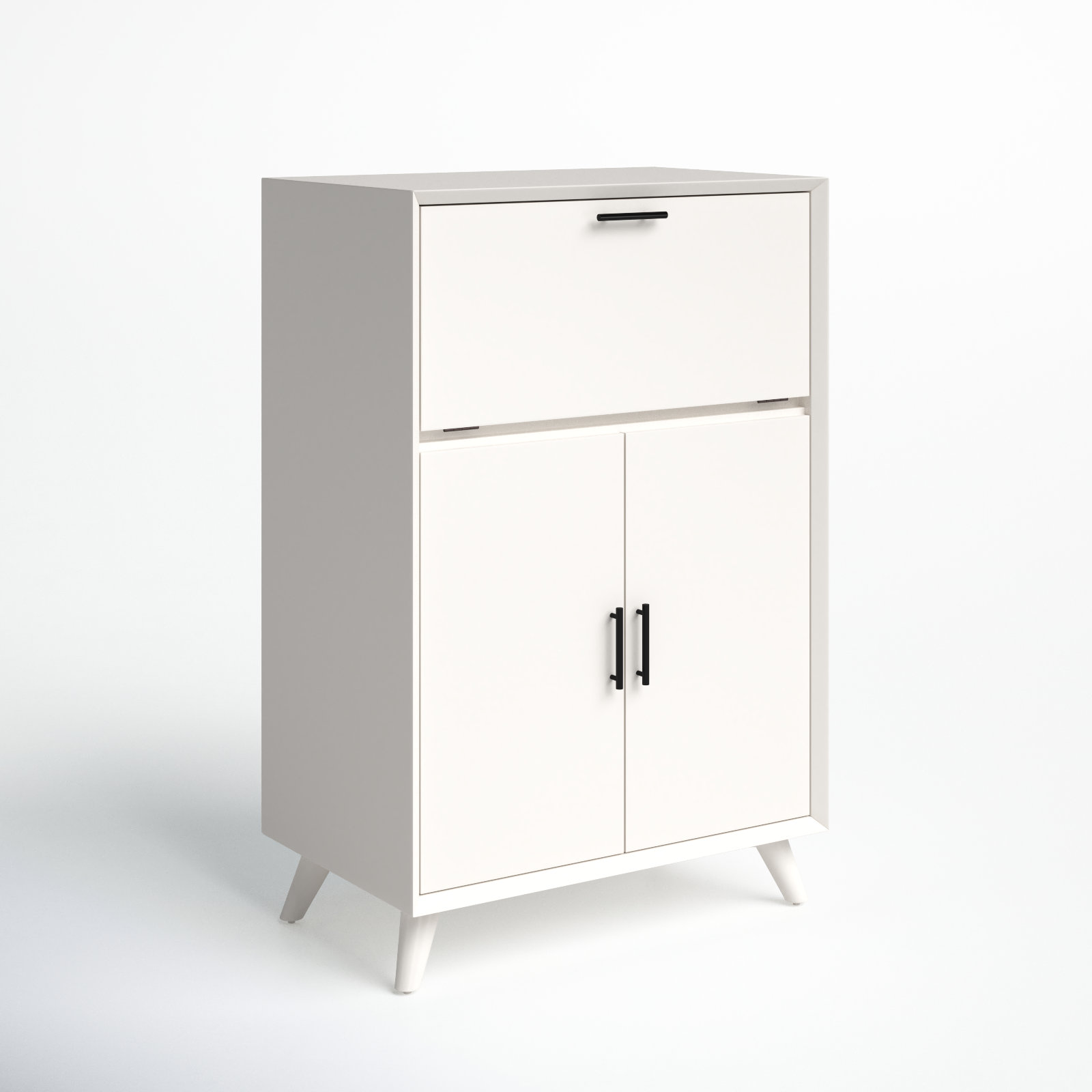 Williams Bar Cabinet, White