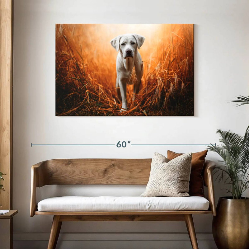 Brampt Lost Labrador Retriever, 30" H x 45" W