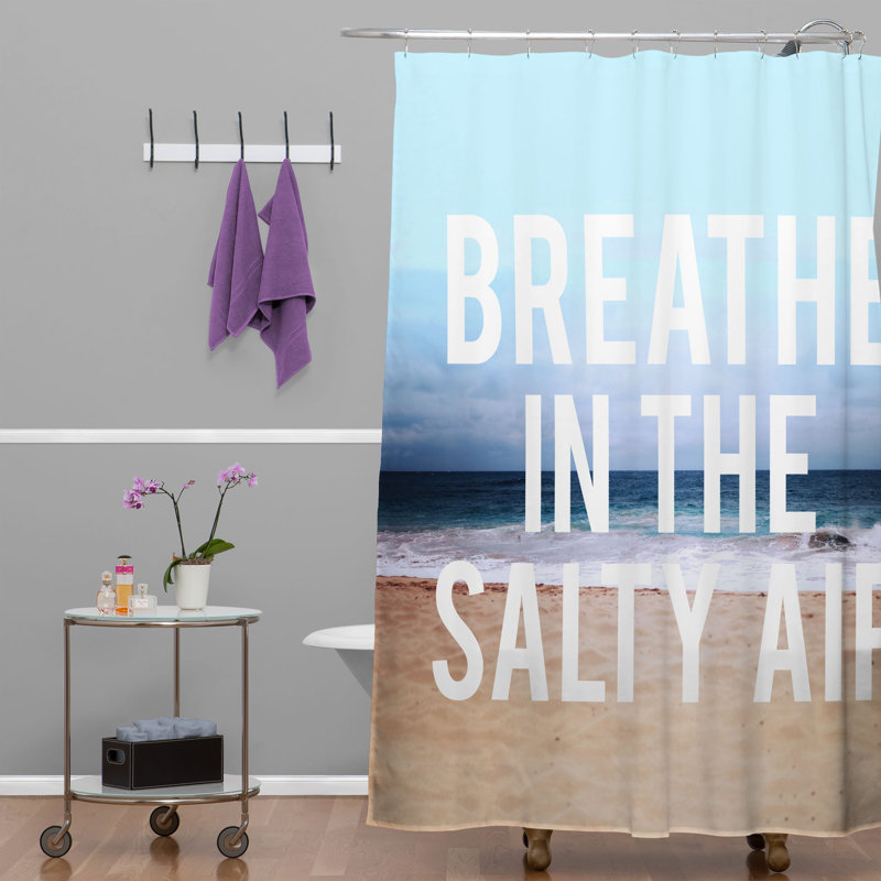 Rideau de douche simple Amandine Breathe