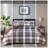 Comfortable Microfiber Bedding Sets, Modern Plaid Style For Home