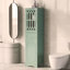 Armoire de salle de bain haute, armoire de rangement autoportante avec tiroir et portes, panneau de fibres à densité moyenne, porte en acrylique, tablette réglable-1445076086