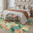 Lorena Timeless Elegance Floral Area Rug in Light Green-1425539836