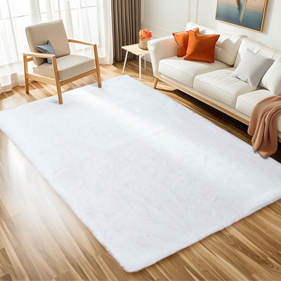 Perlena Faux Fur Washable Indoor Rug