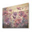 «Sureal Enchantment - Violets», art mural sur bois de pin naturel-101409035