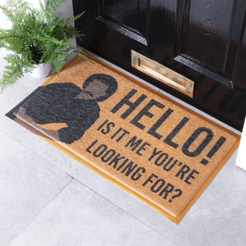 Berthelot Non-Slip Geometric Indoor Doormat