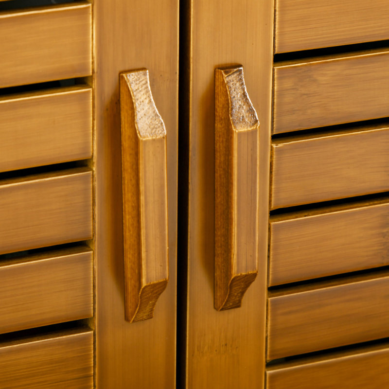 Shoe Bench With Storage Cabinets