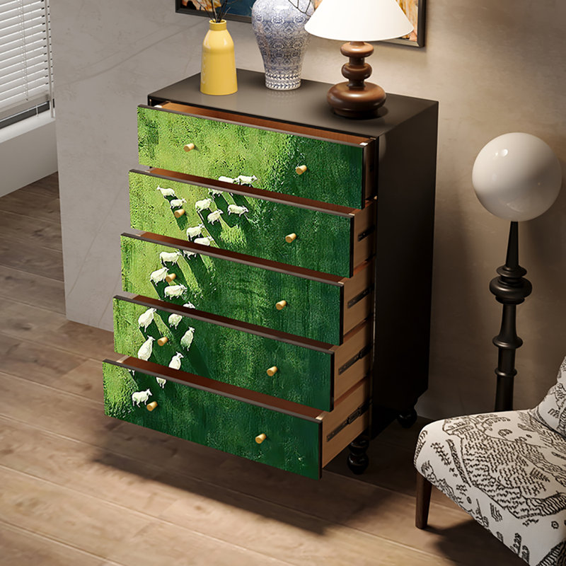 Armoire décorative à tiroirs rétro français