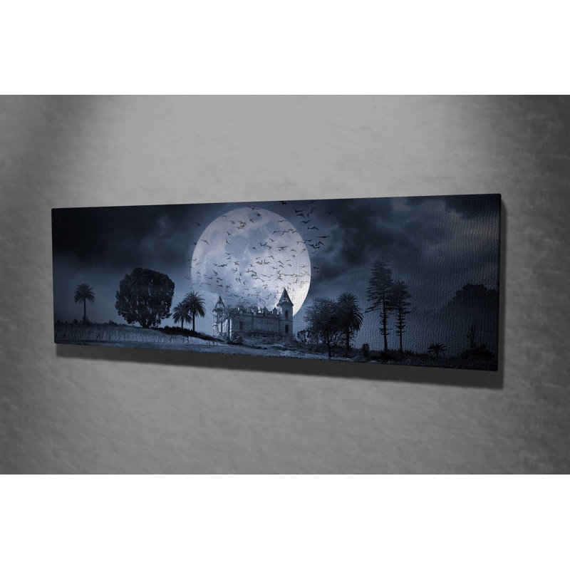 Peinture panoramique sur toile tendue