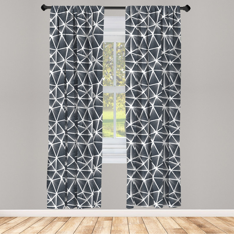 Semi-Sheer Rod Pocket Curtain Panels, 28" x 84"