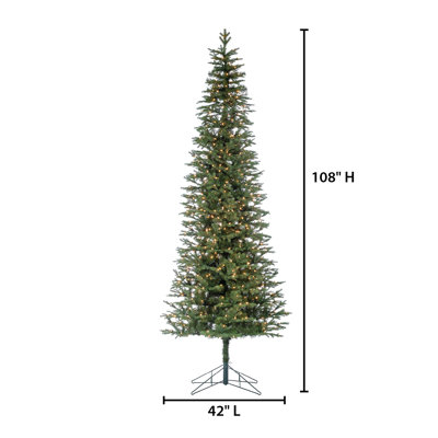 The Holiday Aisle® 72'' Lighted Pine Christmas Tree & Reviews | Wayfair