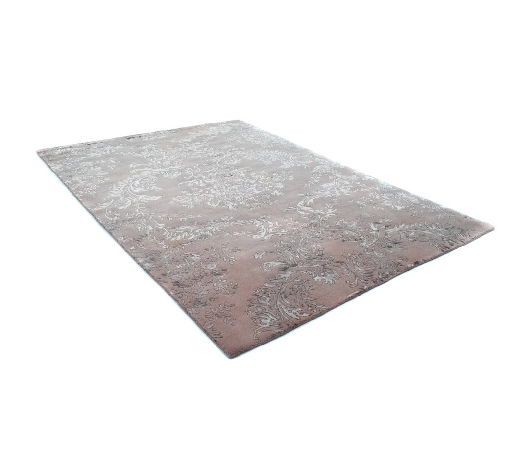 Sannah Handmade Sheepskin Wool Brown/Cream Indoor/Outdoor Rug
