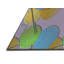 Tapis vert/bleu à motifs-18525352