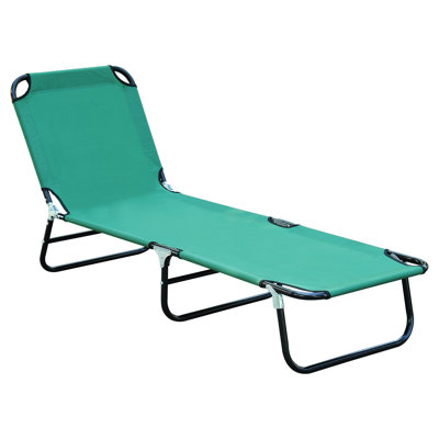 Foldable Camping Chair With Adjustable Recline - For Beach, Pool, Patio, Yard 5-Level Reclining Outdoor In Yard, Patio