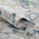 Liverii Abstract Design Modern Blue Area/Beige Rug