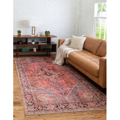 Tapis rouge-bleu marine Transition Oppie